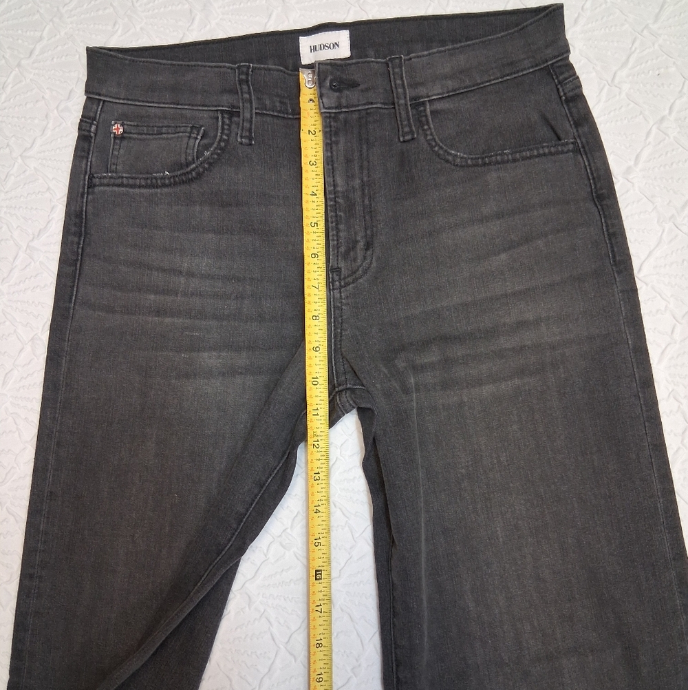 Hudson Jeans Washed Black Cropped Straight Ankle - Picture 14 of 16